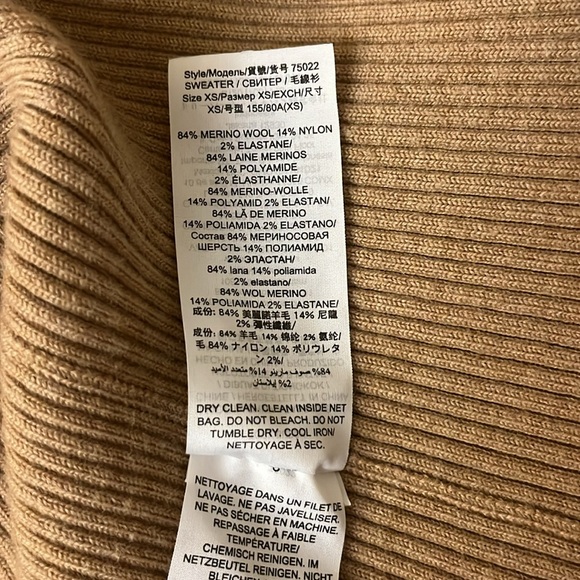 Tory Burch Ribbed Cardigan, Logo Buttons, XS - Picture 7 of 7